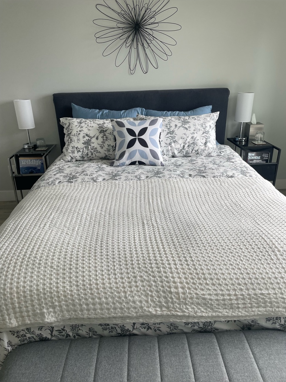 NWOT 🦋 BEDSURE Cream Waffle Weave Blanket | Queen